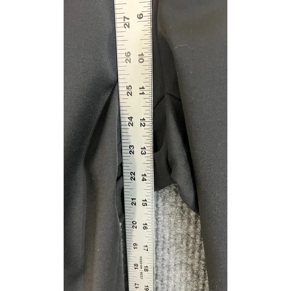 Mantoni Dress Pants Mens 38 Black Virgin Wool Wrinkle Resistant Milan Italy